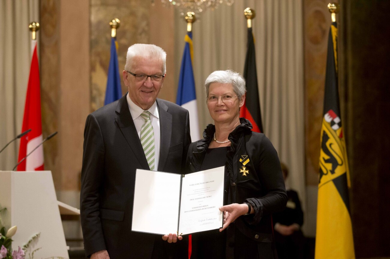 Verleihung des Dienstordensl an Frau Wörz