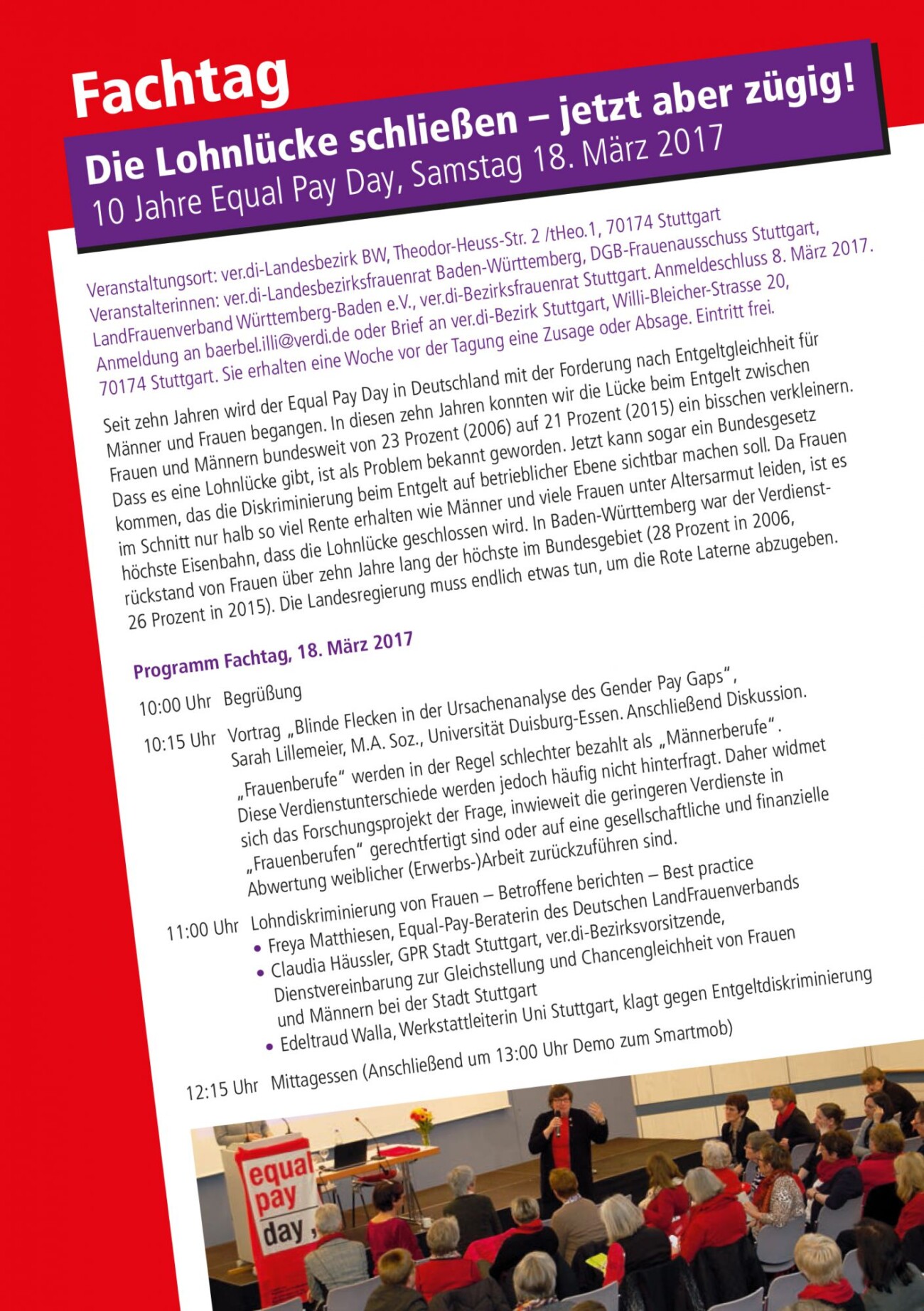 10 Jahre Equal Pay Day am 18. März