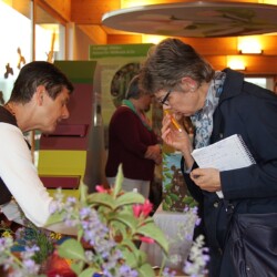Auf dem „Markt der Möglichkeiten“ erhielten Besucherinnen und Besucher am Nachmittag einen Einblick in die vielseitige Arbeit der Fachberaterinnen für Bienenprodukte.