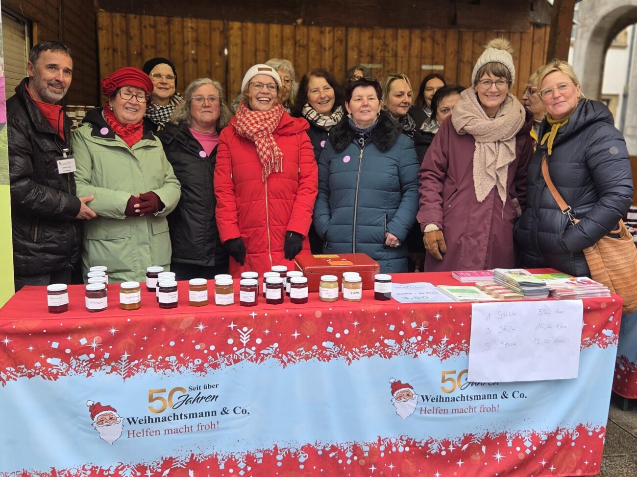 Gsälzaktion auf dem Stuttgarter Weihnachtsmarkt