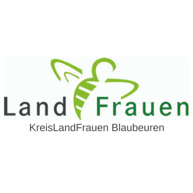 LandFrauen Schriftzug Blubeuren mit Bienen Logo