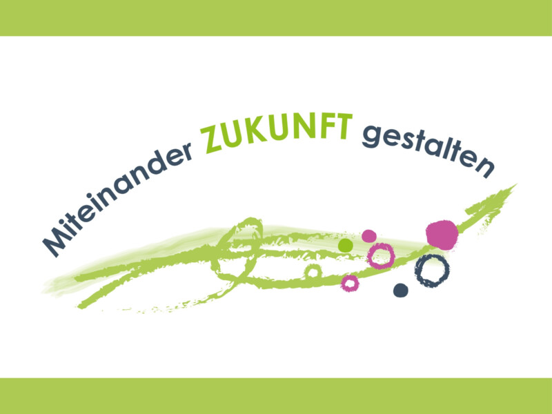 Logo Leitthema Miteinander Zukunft gestalten
