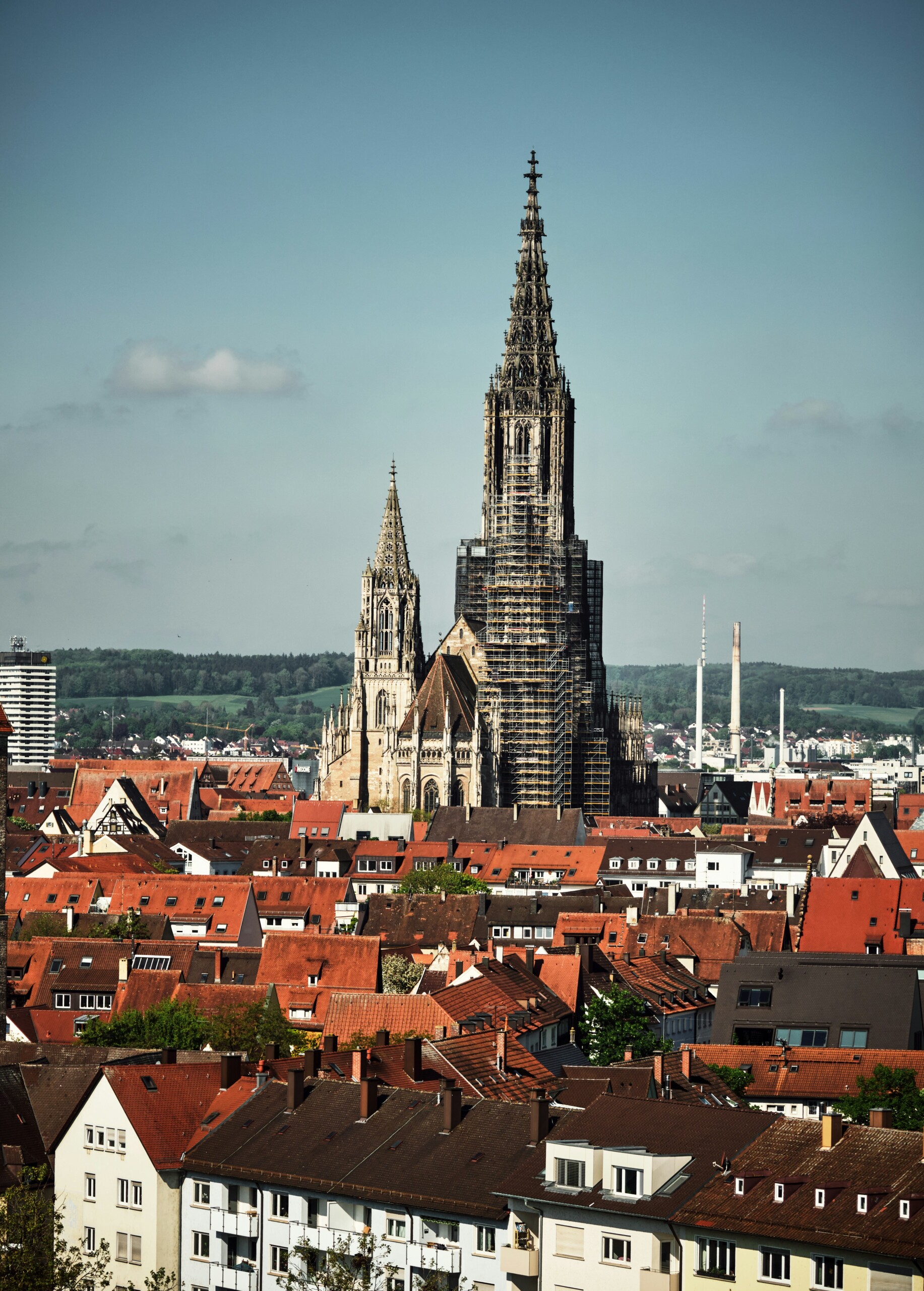 Stadt Ulm mit Kirche