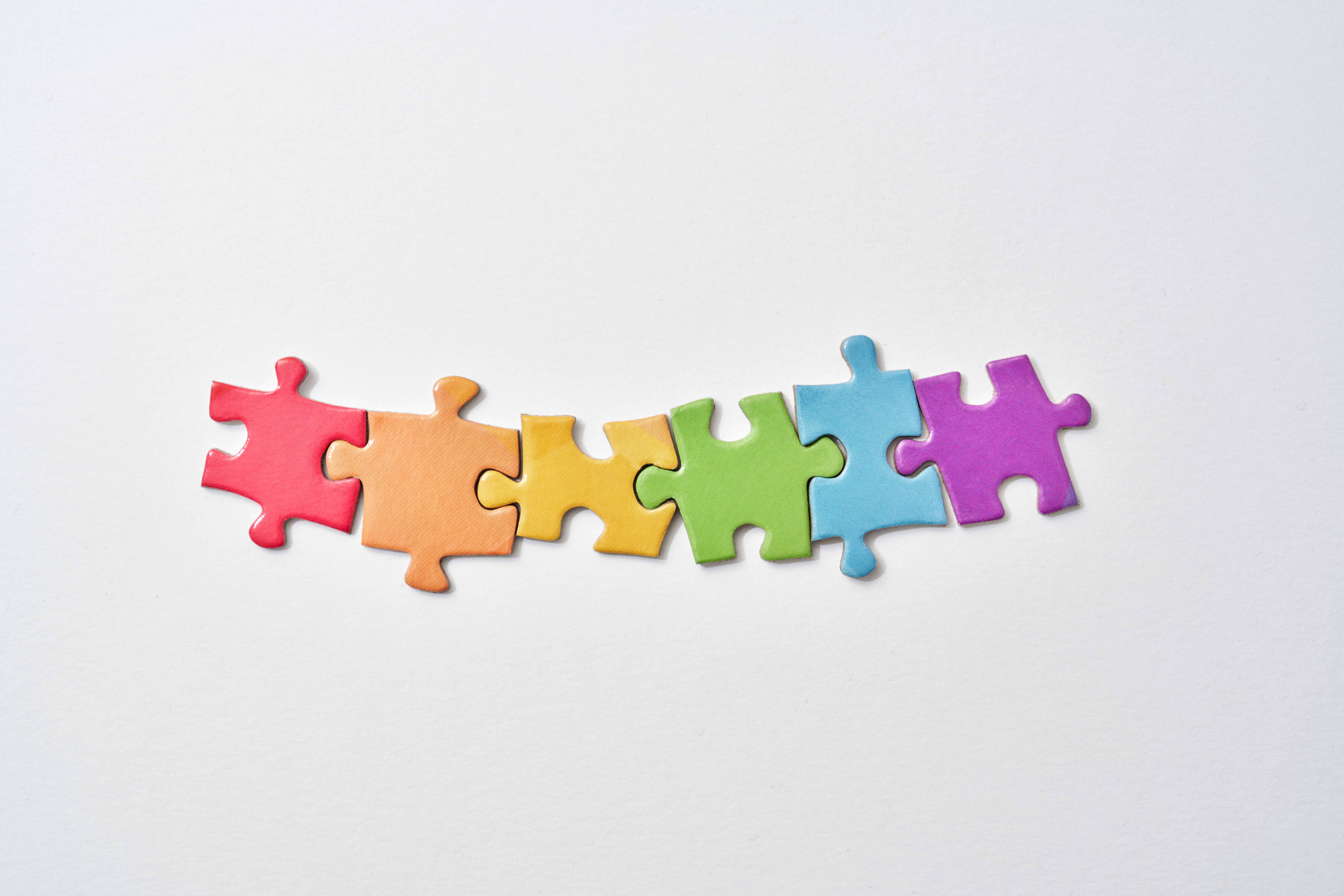 Bunte Puzzlestücke